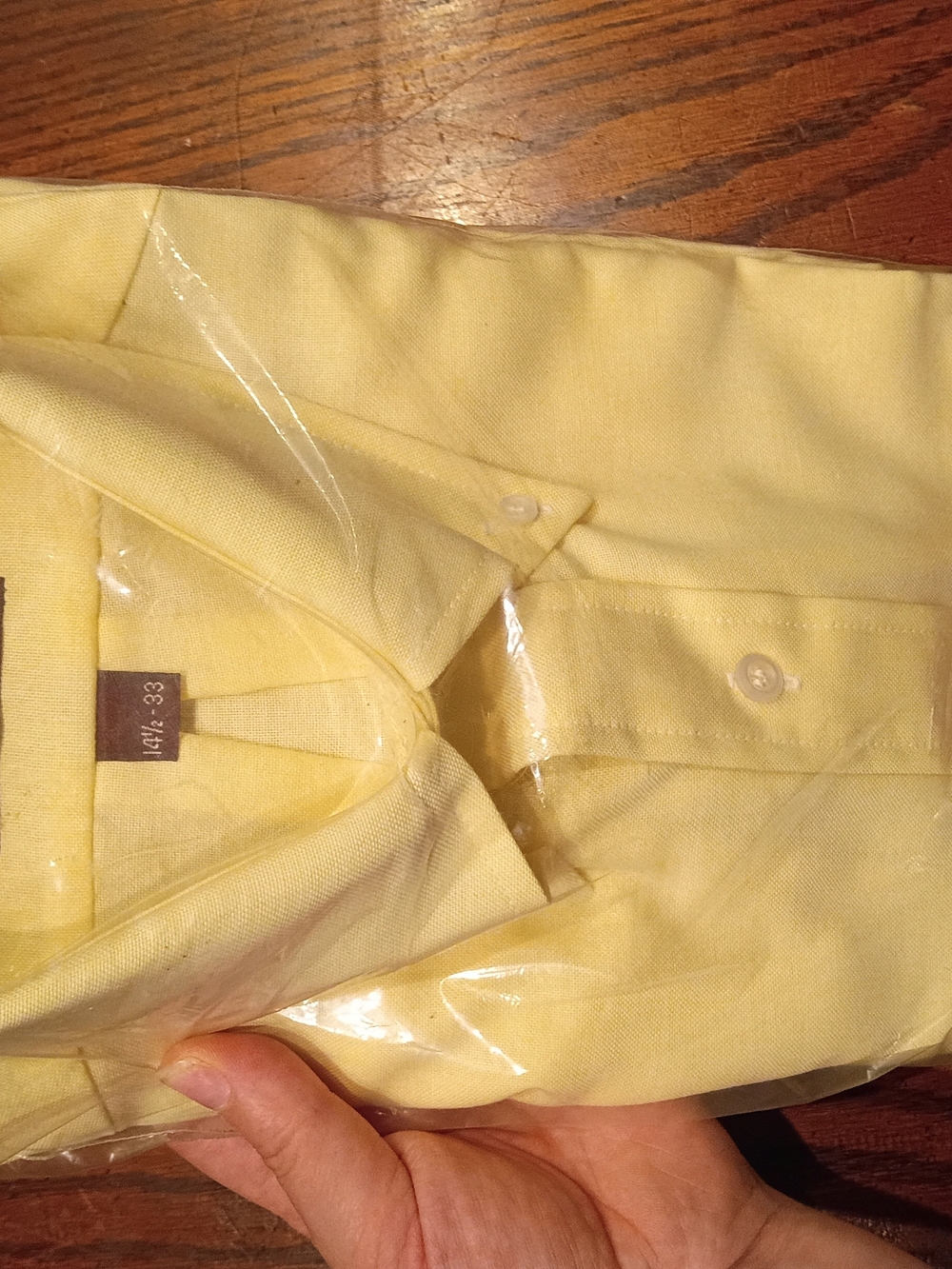 Vintage Arrow Yellow Dress Shirt